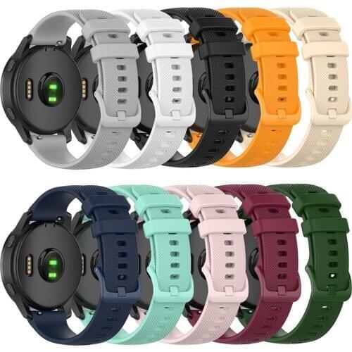 Replacement 22MM Watch Strap Small Plaid Watchband for Garmin Vivoactive4 Smart Watch Quick Release Wristband Strap Bracelet