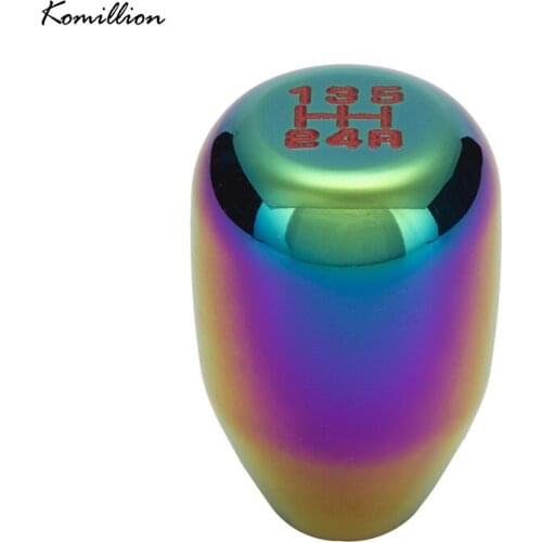 Car Gear Stick Shift Shifter Lever Knob 5 Speed Colorful Aluminium Alloy Handbrake Cover Universal for Audi Honda Interior Parts