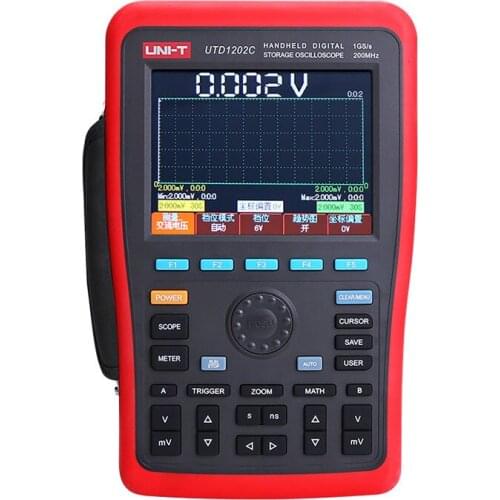 UNI-T UTD1102C handheld digital storage oscilloscope automatically set screen copy multimeter function
