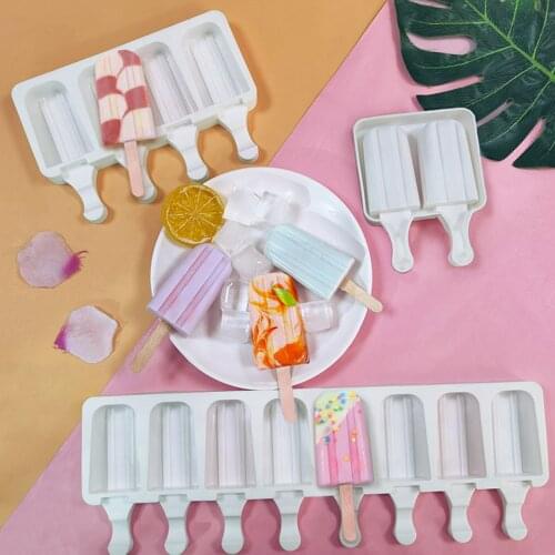 Cake Mold Silicone Ice Cream Molds Cube Tray Food Safe Popsicle Maker DIY Homemade Freezer Ice Lolly Mould Chocolate Mold