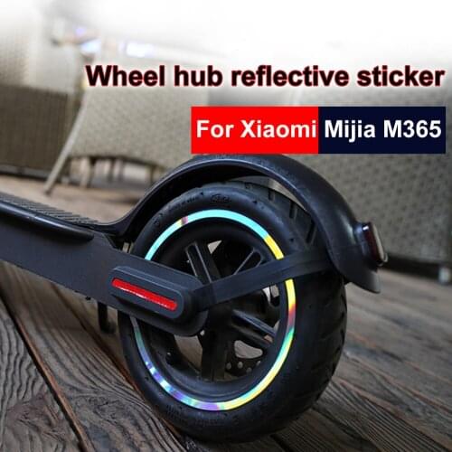 Scooter Wheel Hubs Protective Reflective Sticker For Xiaomi Mijia M365 Pro Electric Scooter For M365 Scooter Parts