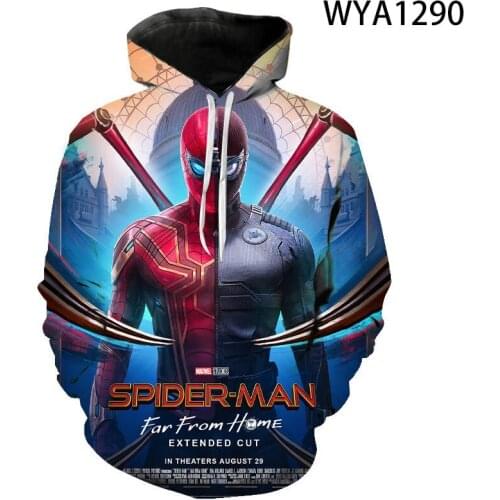 New Sweatshirts Spider Men Movie Pullover Long Sleeve 3D Print Men Women Children Hoodies Streetwear Boy Girl Kids Casual Tops