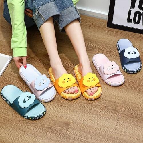 Slipper girl cute home indoor non-slip bathroom bath couple home thick-soled wearing slippers man house slippers mens shoes