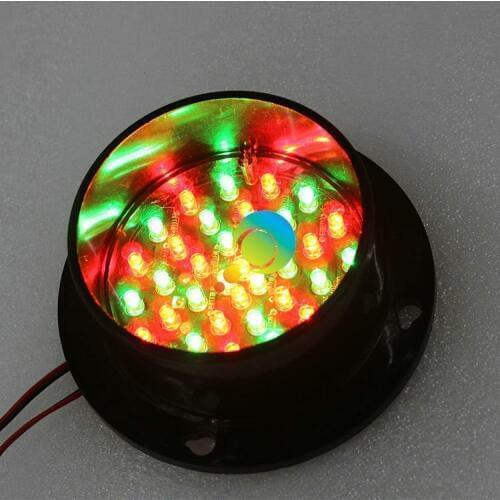 High brightness DC12V mix red green customized 100mm LED traffic signal light lamp