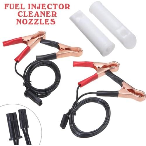 1set 12-24V Car Auto Vehicles Fuel Injector Nozzles Flush Cleaner Adapter Kit Cleaning Motorcycle ATV Boat Tool Accessories