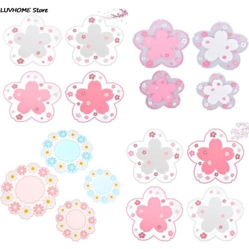 1pcs Cherry Blossom Heat Insulation Table Mat Anti-skid Cup pads Tea Cup Milk Mug Coffee Cup Coaster Kitchen Accessories