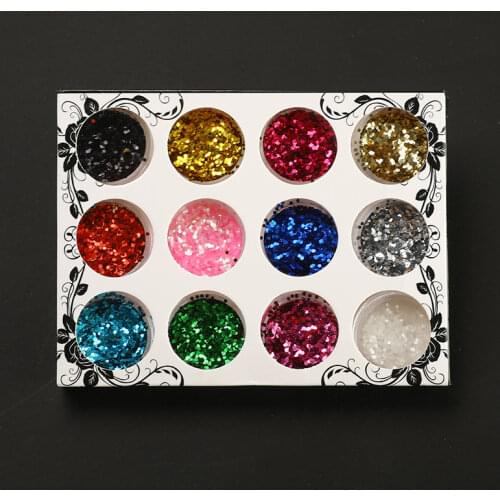 12pcs/set Sequins Flowing Patches Appliques DIY Hairpin Hair Clip Accessories for Children Girls Jewelry