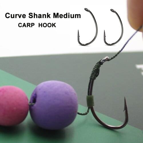 20X Carp Fishing Hooks Crank Hook Barbed Fish hooks High Carbon Steel Carp Rigs Hook Carp Barbel Tench Coarse Fishing Accessory