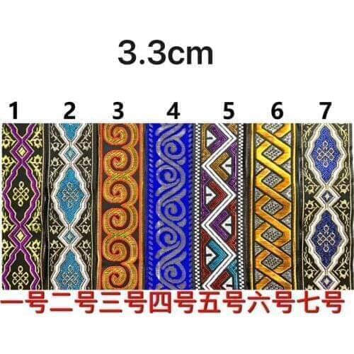 3.3cm ethnic style folk style nation style jacquard ribbon,jacquard webbing,garment ribbon,shoes ribbon,bag ribbon,QC0508C