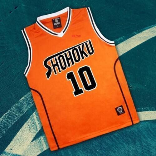 Anime KUROKOS BASKETBALL Kuroko No Basuke Cosplay Shutoku School #10 Takao Kazunari Guest Basketball Jersey Uniform Orange
