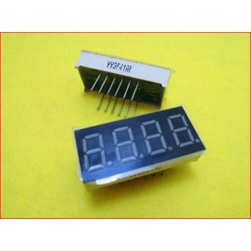 Free Shipping!!! 10pcs 0.36 inches four common cathode LED / 4 super bright LED / Electronic Component