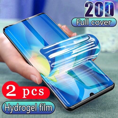 2 Pcs soft protective full cover hydrogel film for iphone 6 6s 7 8 plus phone screen protector 11 pro max x xs max xr Not Glass
