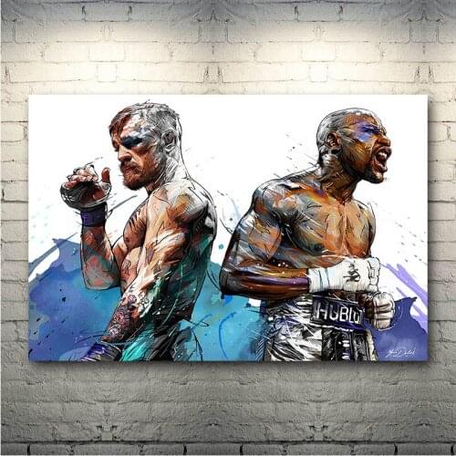 Hand Made Oil Painting The Boxer Modern Art Artworks Funny TinTin Cartoon On Canvas For Wall Dec