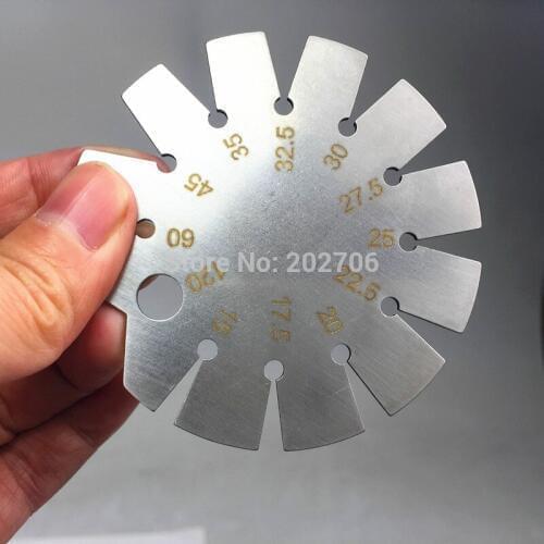Stainless Steel Bevel Gauge 15-120 degree Clear Acrylic Cutting tool angle gauge wire gauge Angle model