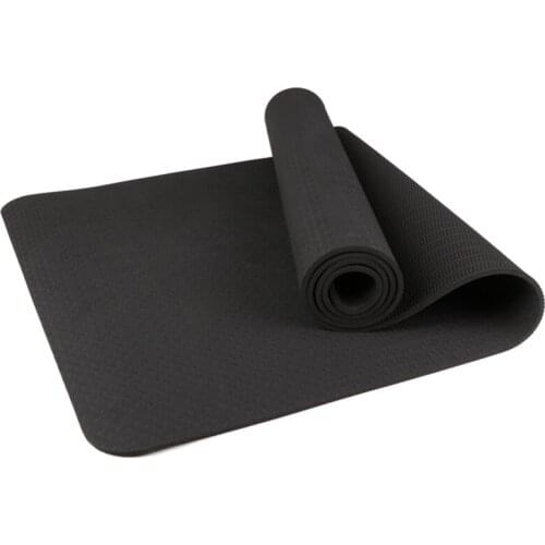 Yoga Mat, Eco Friendly Rope Fitness Exercise Mat with Carrying Strap for Yoga, Pilates and Floor Exercises-183x61x0.8cm