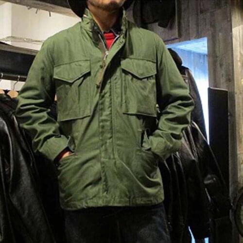 Meimei homemade Men Military Army M65 Tactical Jackets Multicam Autumn Winter Windbreaker Durable Outwear Trench Coat
