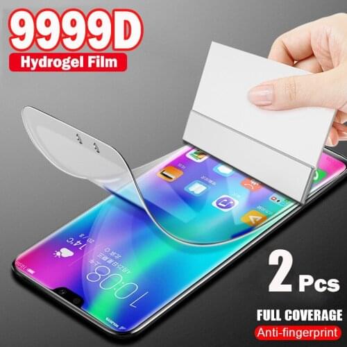 2Pcs Soft Hydrogel Film For Xiaomi Poco X3 F2 M2 Pro Screen Protector Xiaomi For Poco F3 M3 X3 NFC Smart Phone Protective Film