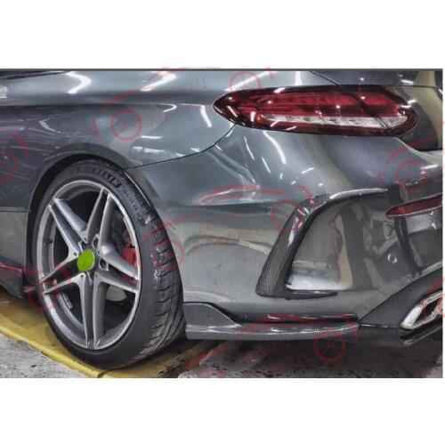 Suitable for mercedes-benz W205 carbon fiber rear corner wrap, Rear Lip, Chin, spoiler, body kit, auto parts
