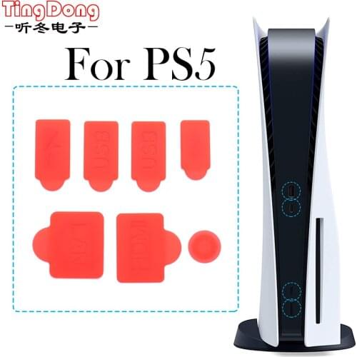 For PS5 Disc Dust Plug /Digital Game Universal Console Simple Dust Plug Set Protection Cap Protective Cover Gaming Accessories