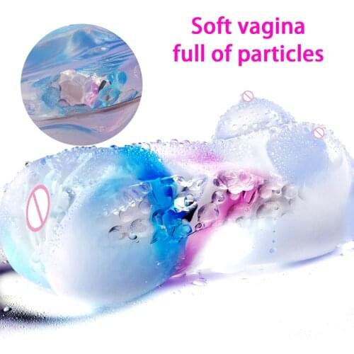 Realistic Vagina Sex Jelly Pocket Pussy Male Masturbator Sex Toys For Man Soft Silicone Masturbation Cup Adult Toy Sex Products
