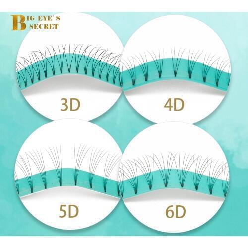 Big eyes secret Short Stem Lashes Pre Made Fans Russian Volume Eyelash Extensions Faux Mink Eyelash Extension