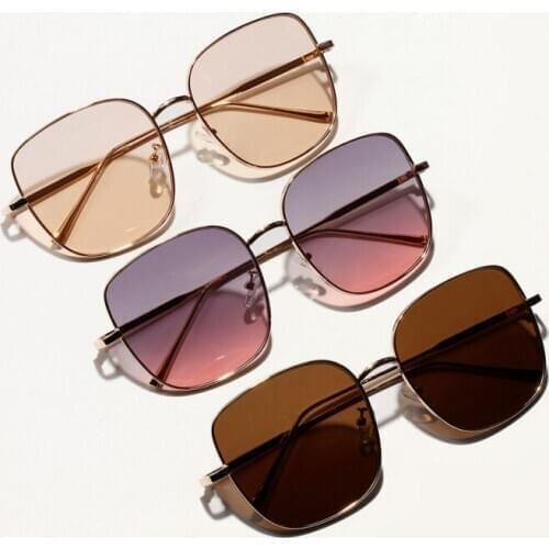 Retro Style Sunglasses Metal Frame Small Square Border Fashion Sunglasses 2020 Summer Female UV400 Eyewear