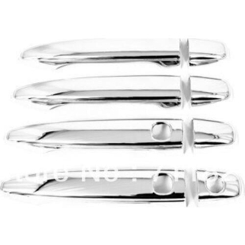 Car Styling Chrome Door Handle Cover With Smart Key For Toyota Prado Land Cruiser FJ120