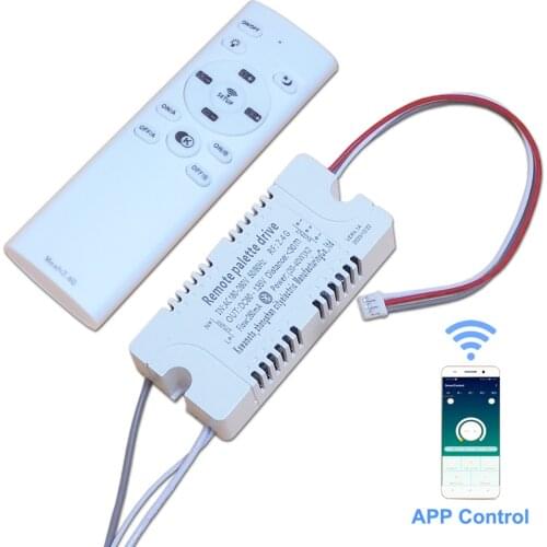 APP bluetooth control LED driver intelligent 2.4G remote LED transformer dimmable remote palette drive for ceiling lamp etc