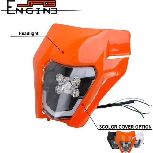 Motorcycle Universal New LED Headlight Headlamp Head light For Ktm Husqvarna XCW XCF EXC SX SXF TC FC TX FX 125 250 300 350 450