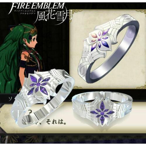 XCOSER Fire Emblem Ring Three Houses Protagonist Cosplay Wedding Ring For Girl Women Jewelry Valentiers' Day Gift