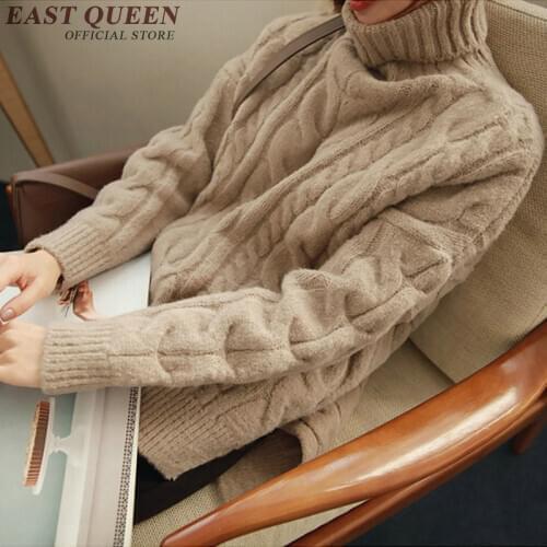 2019 winter sweater woman turtle neck sweater elegant weave woman sweater pullovers long sleeve free size AA2890 YQ