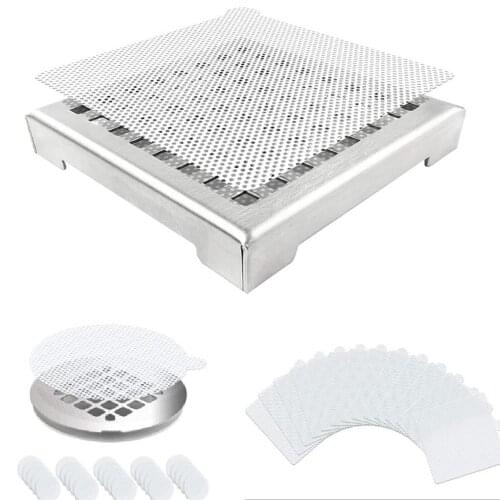 12/25pcs Disposable Non-marking Drainage Net Sticker Net Sticker Prevent the Drain Pipe from Clogging Floor Drain Stickers 2021