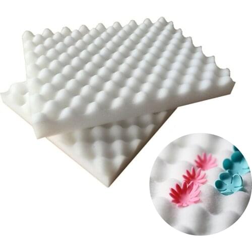2pcs Cake Fondant Sugar Flower Sponge Mats Tool Mold Mat Shaping Sponge Pad Paste Mold Bakeware Tool Foam Drying Pads