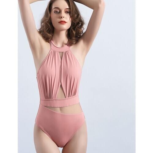 2021 nouveau Sexy une pièce maillot de bain femmes maillots de bain découpé maillot de bain été Push Up Monokini imprimer maillo