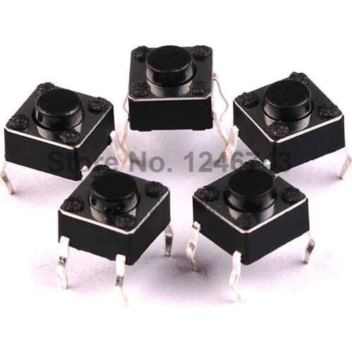 30PCS 6*6*4.3mm Tact Switch Push Button Tactile Push button