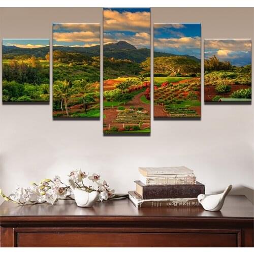 5 Pieces Hills Pastoral Natural Landscape Full Square/Round Diamond sale,diamond painting Embroidery Beads A1121