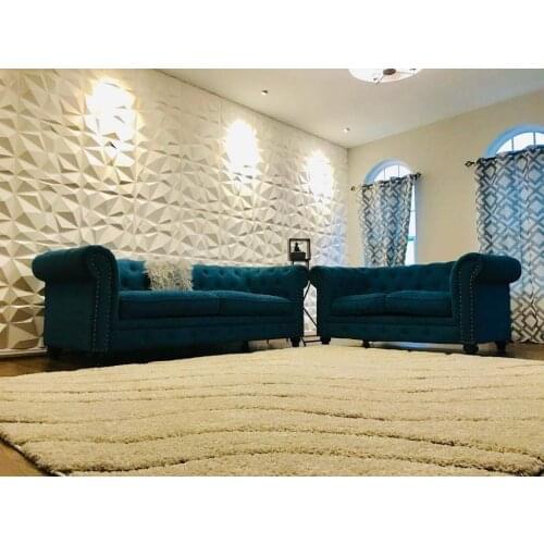 50x50cm Home Decor 3D Wall Panels Relief Art Living Room Kitchen Bedroom Diamond Design (1 Tiles