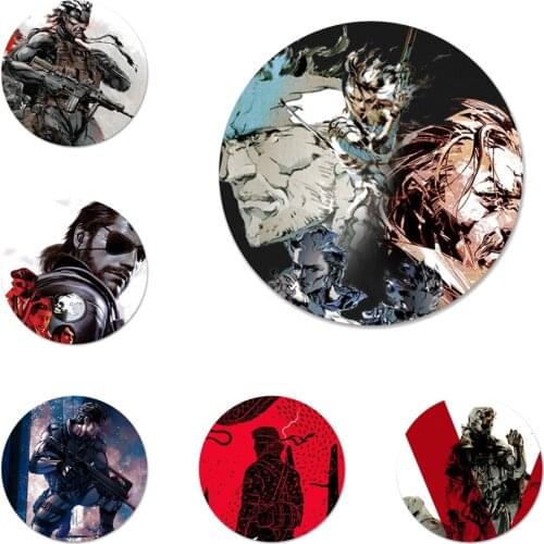 58mm Metal Gear Solid V Badge Brooch Pin Accessories For Clothes Backpack Decoration gift