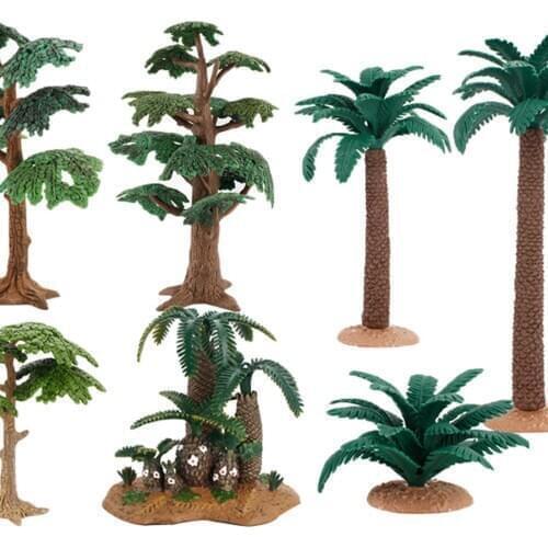 7x Mixed Model Tree Train Trees Railroad Landscape Tree Diorama