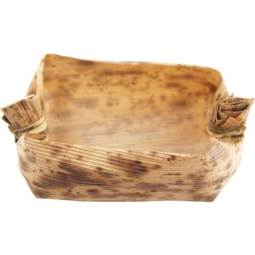 Free Shipping Party Wedding Supplies, Disposable Eco-Friendly Tableware, 30ml Capacity Bamboo Leaf Mini Bowl, 20/Pack