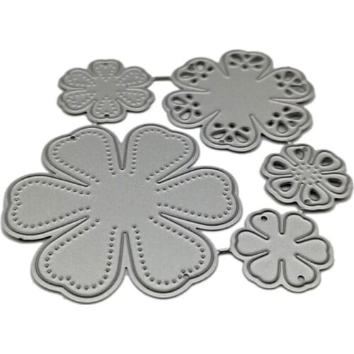 Flowers Metal Cutting Dies Stencil DIY Scrapbooking Album Paper Card Template Mold Embossing Decoration