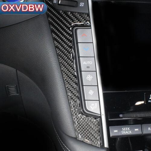 For Infiniti Q50 Q60 accessories Car sticker Center Console Navigation Panel decorate carbon fiber automotive interior trim