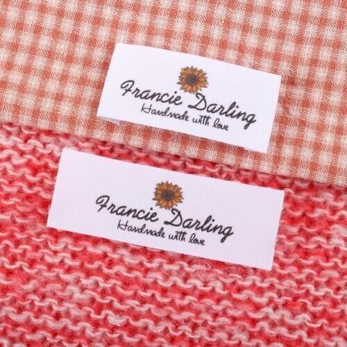 Organic Cotton Label, Fabric Label, Custom Sewing Tags, Product Labels, Fabric Tags, for Clothing, Fabric Name Tag (MD2086)