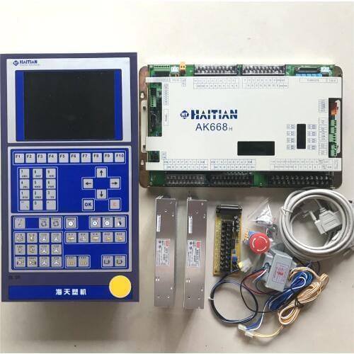 HAITIAN AK668 with 8.4inch color HMI , Techmation control system full set plc for plastic injection molding machine