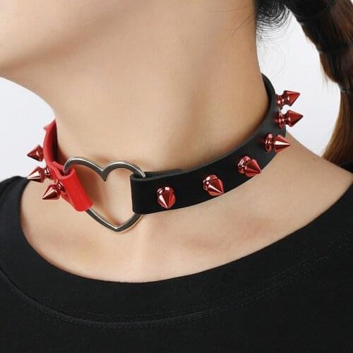 HXMENG Women's Leather Chokers
