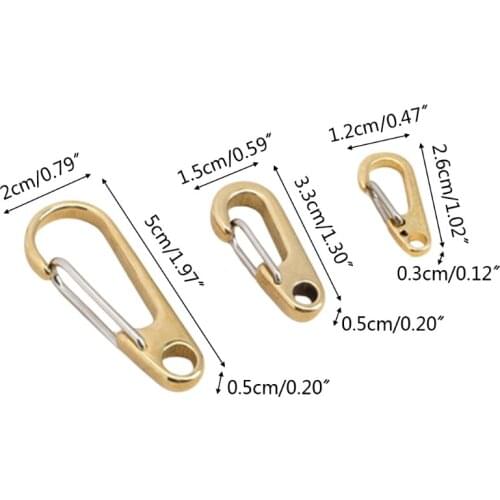 Carabiners D Ring Shape Clips Spring Snap Hook Multifunctional Outdoor Durable Tools Holiday Gifts for friends Family