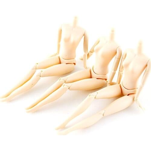 New 20 Movable Joints Female Doll Body 26cm 1/6 Naked Nude Body Dolls Plastic Princess Doll Gifts Fashion Toy For Girls