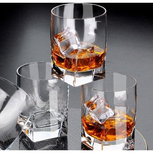 Set of 2 top quality crystal whiskey wine glass for party club beer drinking glass cups 200902-02