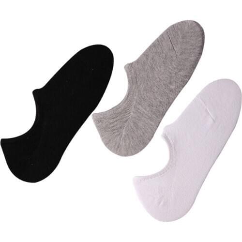 5 Pairs Men Socks Solid Color Cotton Flat Socks Summer Spring Casual Fashion Invisible Sock Thin Shallow Mouth Male Boat Sock