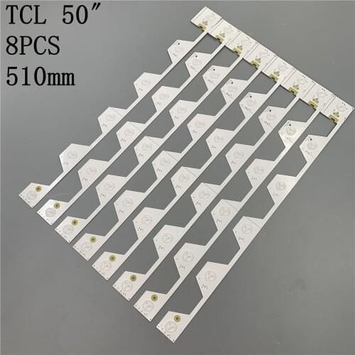 New 1set=8pieces TCL B50A658U Led backlight TMT-50E5800-8X6-3030C-6S1P-W44 P96REV.V4